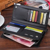 Long Wallet Men's Multi-card Zipper Clutch Bag Simple European And American Style Factory Sales main image 5