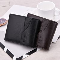 Foreign Trade Us Dollar Clip Driver's License Card Bag Pu New Cross-border Short Men Wallet main image 1