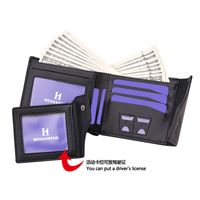 Foreign Trade Us Dollar Clip Driver's License Card Bag Pu New Cross-border Short Men Wallet main image 5