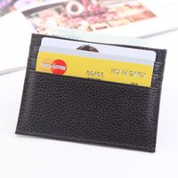 Men's Card Holder First Layer Cowhide Card Holder Leather Business Card Holder Simple Credit Card Holder main image 1