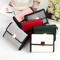 New Ladies Wallet Short Organ Bag Fashion Multi-card Buckle Coin Purse Small Card Bag Wholesale main image 6
