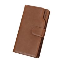New Men's Wallet Long Oil Wax Leather Clutch Classic Crazy Horse Leather Retro European And American Wallet main image 3