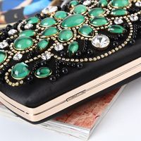 Retro Dinner Bag Handmade Emerald Evening Dress Bag Clutch main image 5