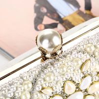 Pearl Dinner Bag Fashion Trendy New Evening Bag Handmade Bead Embroidery Clutch main image 4