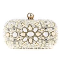 Pearl Dinner Bag Fashion Trendy New Evening Bag Handmade Bead Embroidery Clutch main image 6