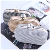 New Banquet Evening Bag Handmade Diamond Clutch Wholesale main image 3