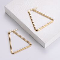 Exaggerated Crown Stainless Steel No Inlaid 18K Gold Plated Earrings main image 5
