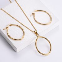 Stainless Steel 18K Gold Plated Simple Style Plating U Shape main image 1
