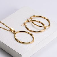 Stainless Steel 18K Gold Plated Simple Style Plating U Shape main image 5