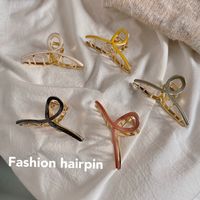 Dripping Oil Headdress Catch Clip Korean Fashion Hairpin Cross Personality Shark Clip main image 4