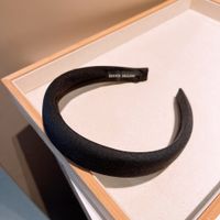 Retro Plaid Wide-sided Headband sku image 1