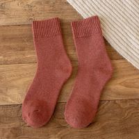 Men's Winter Plus Velvet Thickening In The Tube To Keep Warm Men's Socks Solid Color Long Tube Socks sku image 9