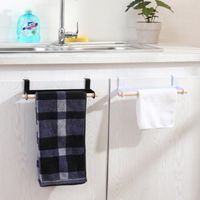 Nail-free Seamless Towel Rack Kitchen Door Back Towel Rack Rag Towel Storage Rack Wholesale sku image 1