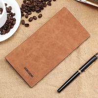 Men's Wallet Long Retro Thin Frosted Soft Wallet Fashion Wallet sku image 1