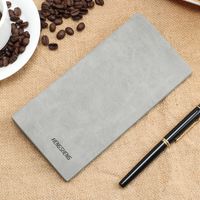 Men's Wallet Long Retro Thin Frosted Soft Wallet Fashion Wallet sku image 4