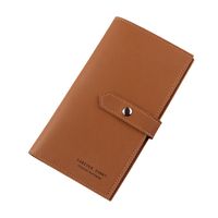 Wallet Korean Style Multi-card Wallet Zipper Trendy Long Wallet With Metal Buckle sku image 5