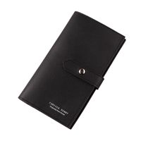 Wallet Korean Style Multi-card Wallet Zipper Trendy Long Wallet With Metal Buckle sku image 6