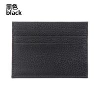 Men's Card Holder First Layer Cowhide Card Holder Leather Business Card Holder Simple Credit Card Holder sku image 1