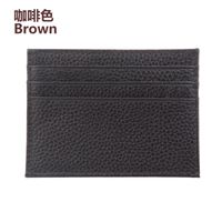 Men's Card Holder First Layer Cowhide Card Holder Leather Business Card Holder Simple Credit Card Holder sku image 2