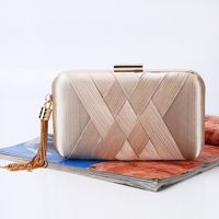 Tassel Dinner Bag Handmade Silk Evening Bag Wedding Banquet Clutch Handbag sku image 4