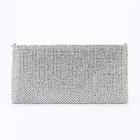 New Dinner Bag Handmade Diamond Rhinestone Evening Bag With Zipper Clutch Bag sku image 7