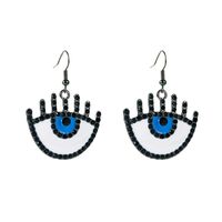 Creative Fashion Alloy Drop Oil Diamond Eyes Earrings main image 7