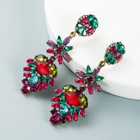 Fashion Colored Diamond Earrings Creative Bohemian Ethnic Style Jewelry Wholesale main image 7