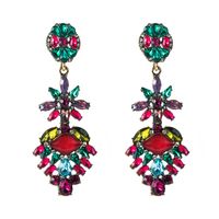 Fashion Colored Diamond Earrings Creative Bohemian Ethnic Style Jewelry Wholesale main image 8