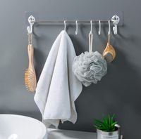 Bad Nicht Abfärbende Viskose-doppelschicht-handtuchhalter Wand Saughandtuchhalter Küchensaugnapf Handtuchhalter main image 3