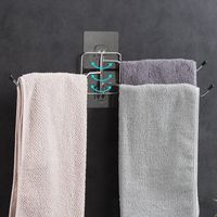 Multi-bar Rotating Towel Rack Punch-free Rotating Rack Stainless Steel Bathroom Towel Rack main image 3