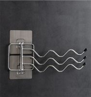Multi-bar Rotating Towel Rack Punch-free Rotating Rack Stainless Steel Bathroom Towel Rack main image 5