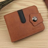 New Men's Boys Wallet Wallet Mini Short Wholesale Wallet Men Buckle Wallet main image 1