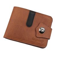 محفظة Hengsheng الجديدة للرجال الذكور محفظة صغيرة قصيرة بالجملة Wallet Men زر محفظة main image 3
