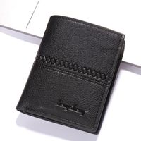 Men's Short Leather Wallet Wallet Men Cross-border Wallet Zipper Leisure Multi-card Position Dollar Clip main image 4