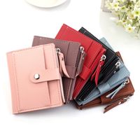 New Women's Wallet Short Driver's License Wallet Korean Coin Purse Female Mini Button Bag Wholesale main image 6