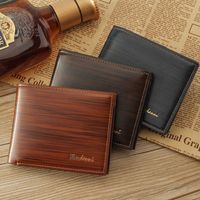 New Men's Wallet Korean-style Short Wallet Glossy Wallet Fashion Loose-leaf Soft Leather Beauty Wallet Factory Wholesale main image 1