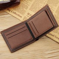 New Men's Wallet Korean-style Short Wallet Glossy Wallet Fashion Loose-leaf Soft Leather Beauty Wallet Factory Wholesale main image 4