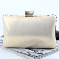 Cross-border Luxury Pearl Embroidery Dinner Bag Women's Evening Bag Party Clutch Popular Rhinestone Banquet Bag Factory Direct Sales main image 3