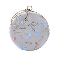 Embroidery Dinner Bag Round Evening Bag Clutch Bag main image 6