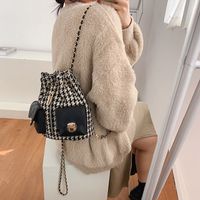 Autumn And Winter New Trend Korean Women's Bag Chain Bucket Backpack main image 5