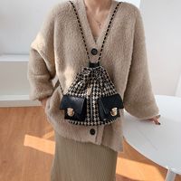 Autumn And Winter New Trend Korean Women's Bag Chain Bucket Backpack main image 4