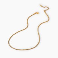 18k Gold-plated Stainless Steel Necklace Jewelry Gold Fine Chain Necklace main image 4