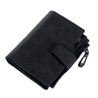 Women's Solid Color Pu Leather Side Zipper Card Holders sku image 2