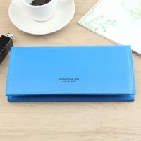 Women's Long Wallets Multi-card Slots Large-capacity Zipper Handmade Pu Leather Wallets Wholesale sku image 3