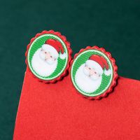 2021 Fashion All-match Christmas Elk Bell Asymmetric Earrings European And American Trend Earrings Christmas sku image 1