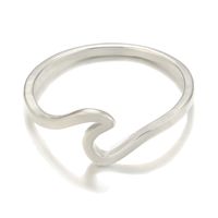 European And American New Jewelry Silver Geometric Irregular Alloy Single Ring main image 3