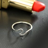 European And American New Jewelry Silver Geometric Irregular Alloy Single Ring main image 5