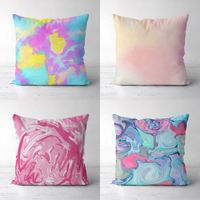 Gradient Tie-dye Series Fashion Pillowcase Fabric Sofa Cushion Cover Home Pillowcase main image 2