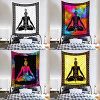 Nordic Yoga Printing Tapestry Living Room Bedroom All Decoration Tapestry Wall Canvas Art Paintings main image 1