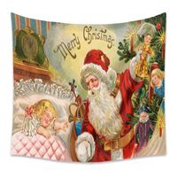 Christmas Tapestry Room Decoration Decorative Cloth Background Cloth Hanging Cloth Tapestry main image 6